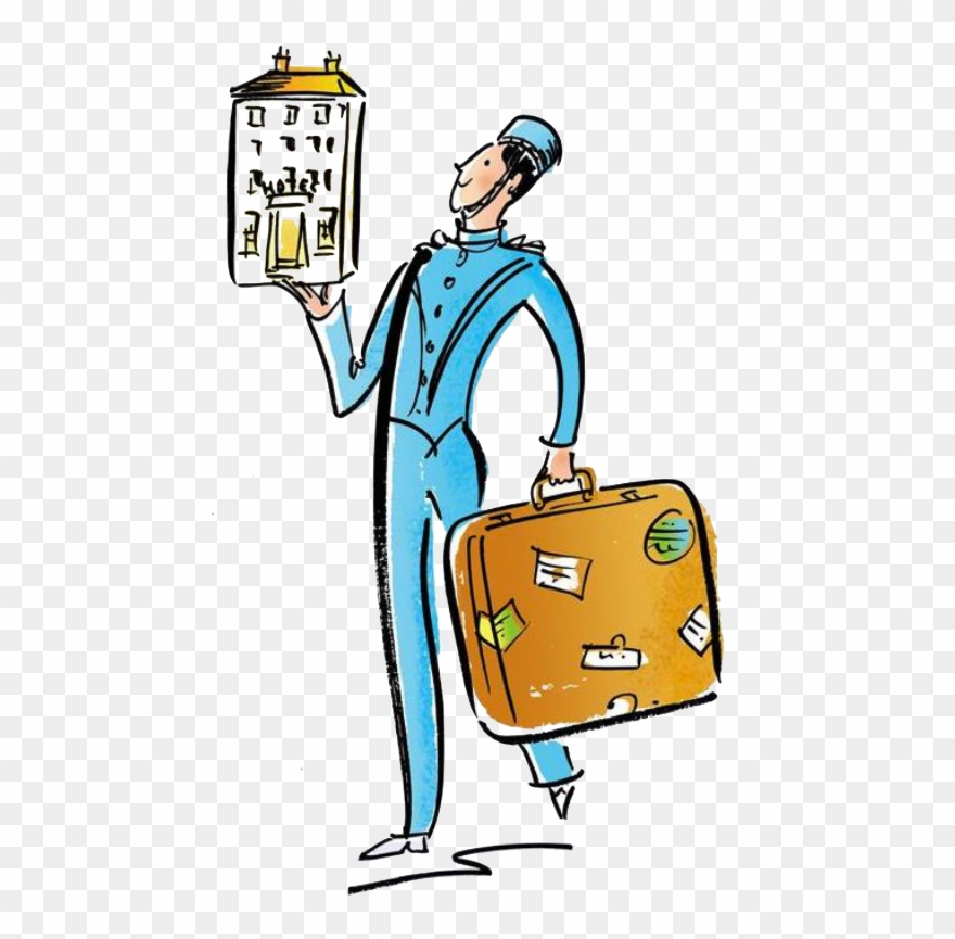 Plaza Drawing - Bellboy Cartoon Clipart