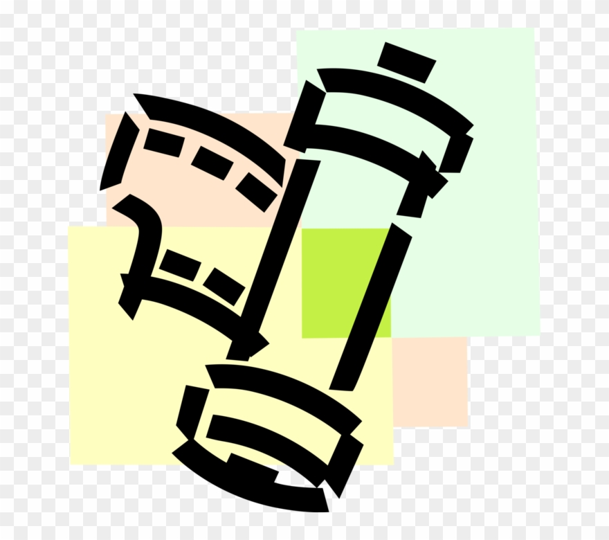 Vector Illustration Of 35mm Photography Roll Of Camera Clipart