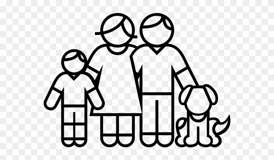 Family Drawing 2 Boys Clipart