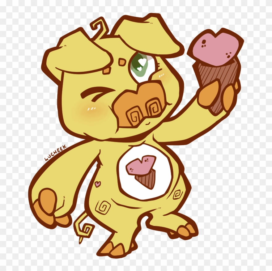 Lucheek Treat Heart Pig For The Clipart