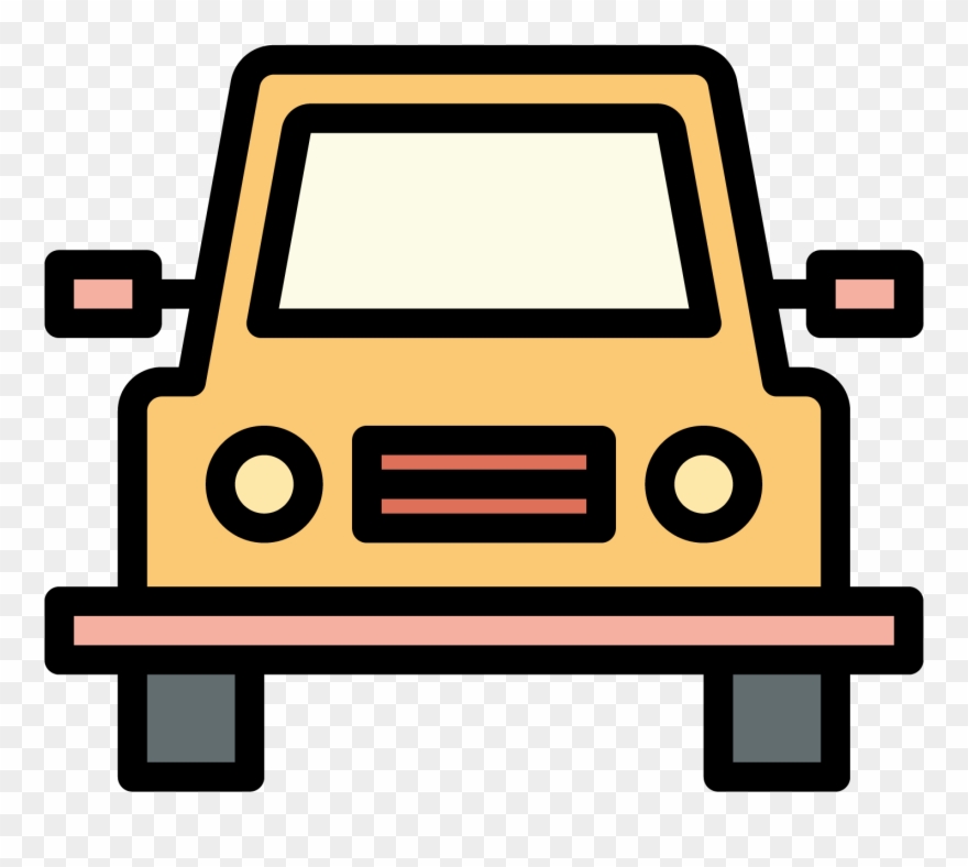 汽车车头卡通免扣素材 - Roll Up Icone Clipart