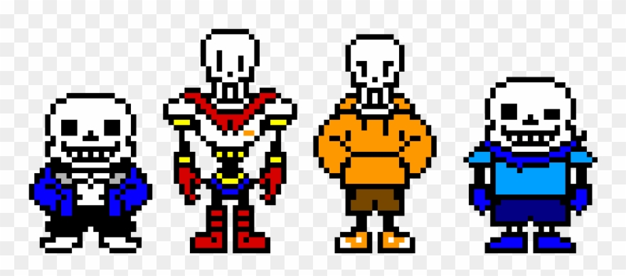 Ut & Us Sans & Papyrus - Frisk Sans And Papyrus Clipart
