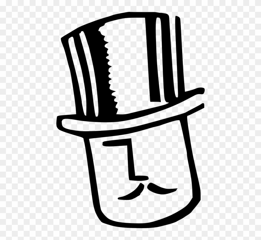 Cartoon Man Wearing Hat Clipart