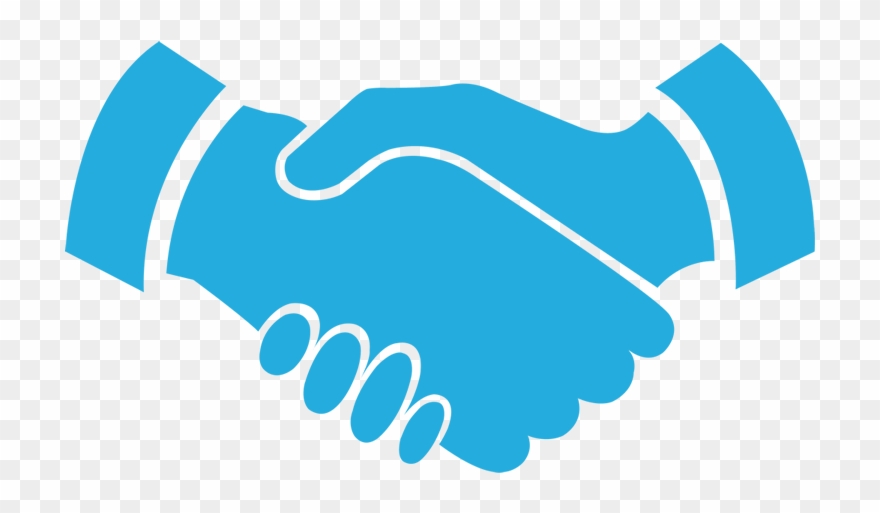 Free Partnership Icon Png 65440 Download Partnership - Shake Hand Blue Png Clipart