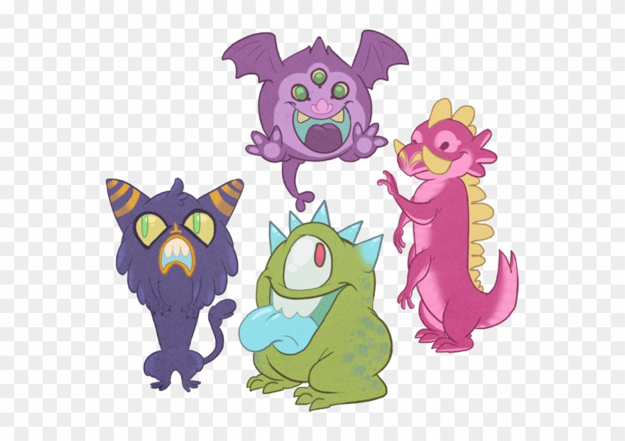 Monsters Clip Worry Monster - Monster Designs - Png Download