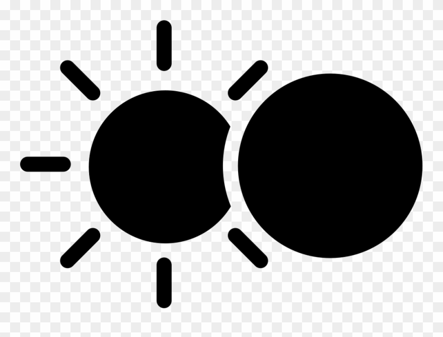 Eclipse Happening Comments - Black Sun Vector Png Transparent Png