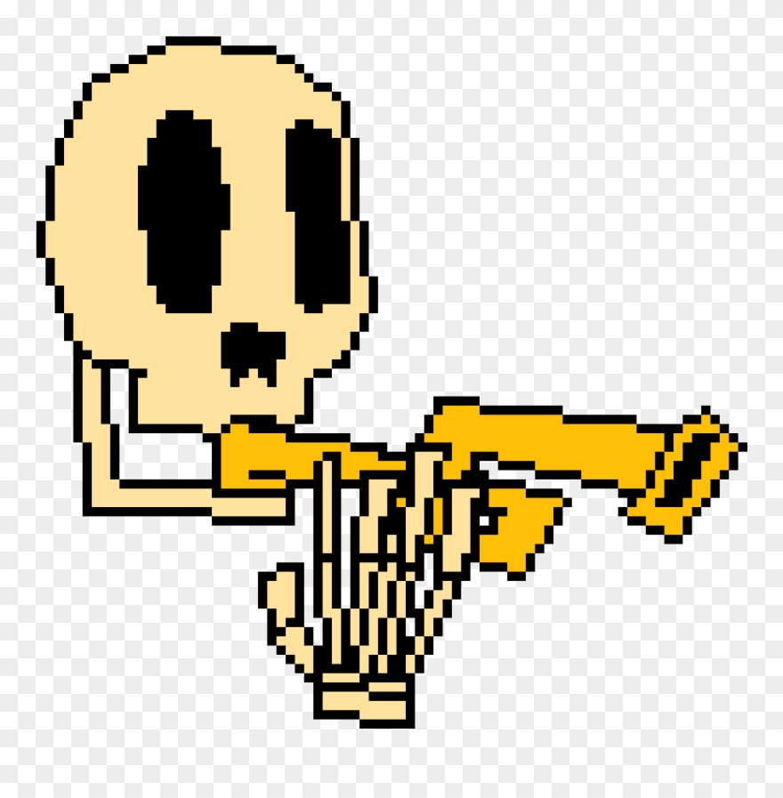 Spoopy Scary Skeleton Clipart
