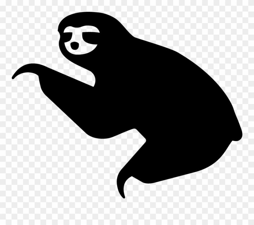 0 Responses To “windshield Wipers” - Sloth Silhouette Png Clipart