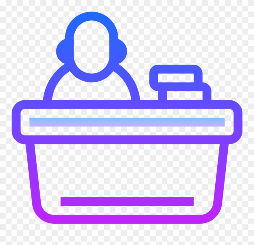 Front Desk Icon - Icon Clipart
