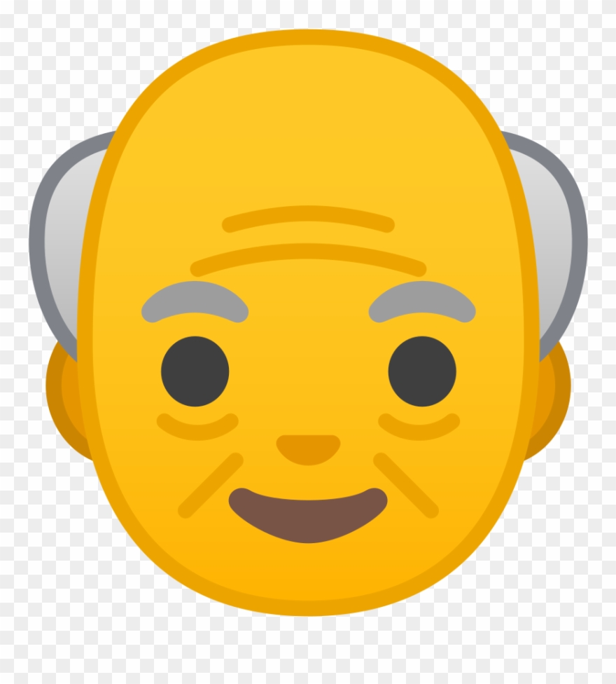 Old Man Icon - Old Woman Emoji Clipart