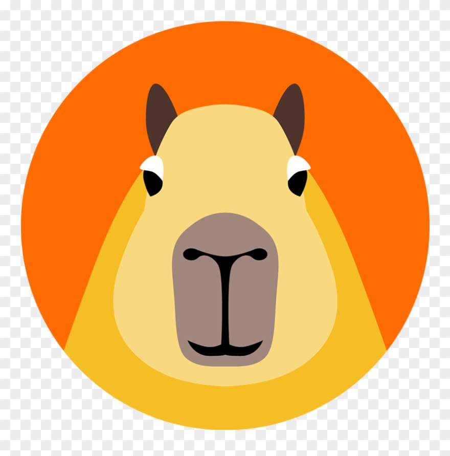 Capybara Branding Logo Illustration - Dribbble Clipart