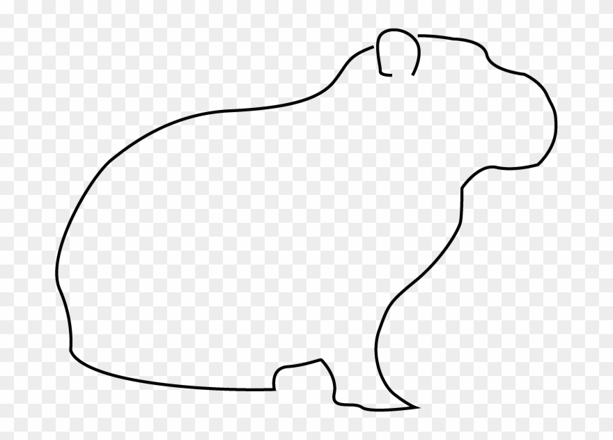 My Capybara Trace Clipart