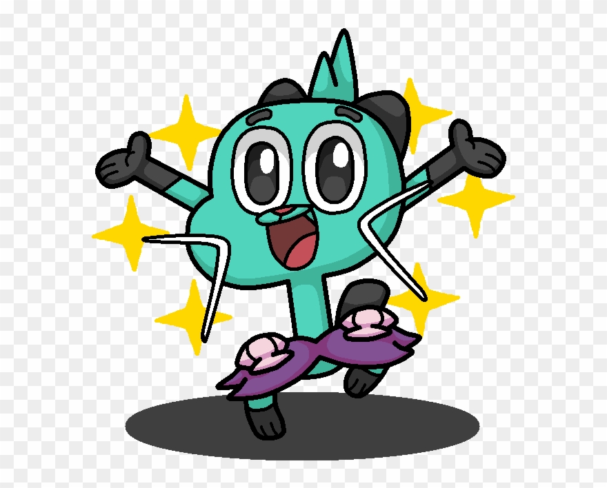 Shiny Dewott Gumball Watterson By Shawarmachine - Shiny Pokemon As Cartoon Characters Clipart