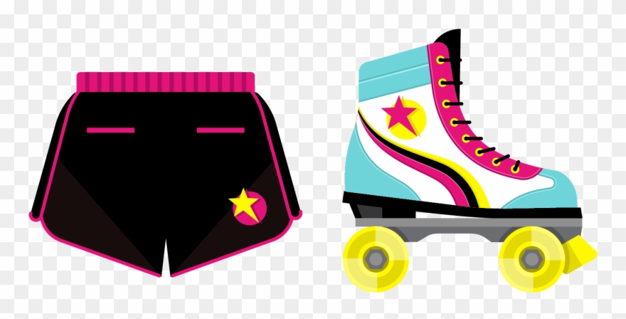 Ice Skate Roller Skates Roller Skating Ice Skating - Clip Art Pink Roller Skates - Png Download