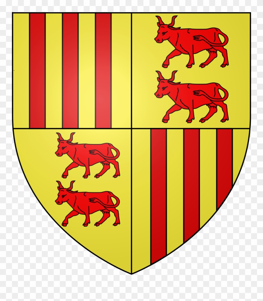 Blason Ville Fr Cadillac - Foix Coat Of Arms Clipart