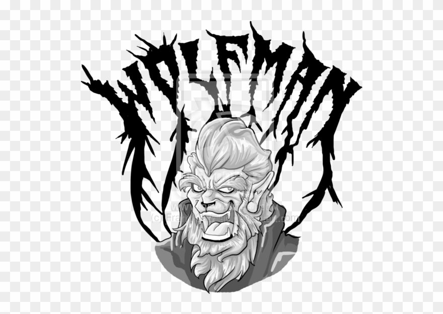 Wolfman Rockabilly Clipart