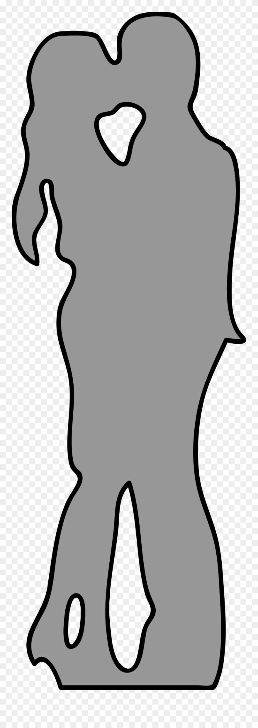 Big Image - Siluetas De Parejas Besandose Clipart