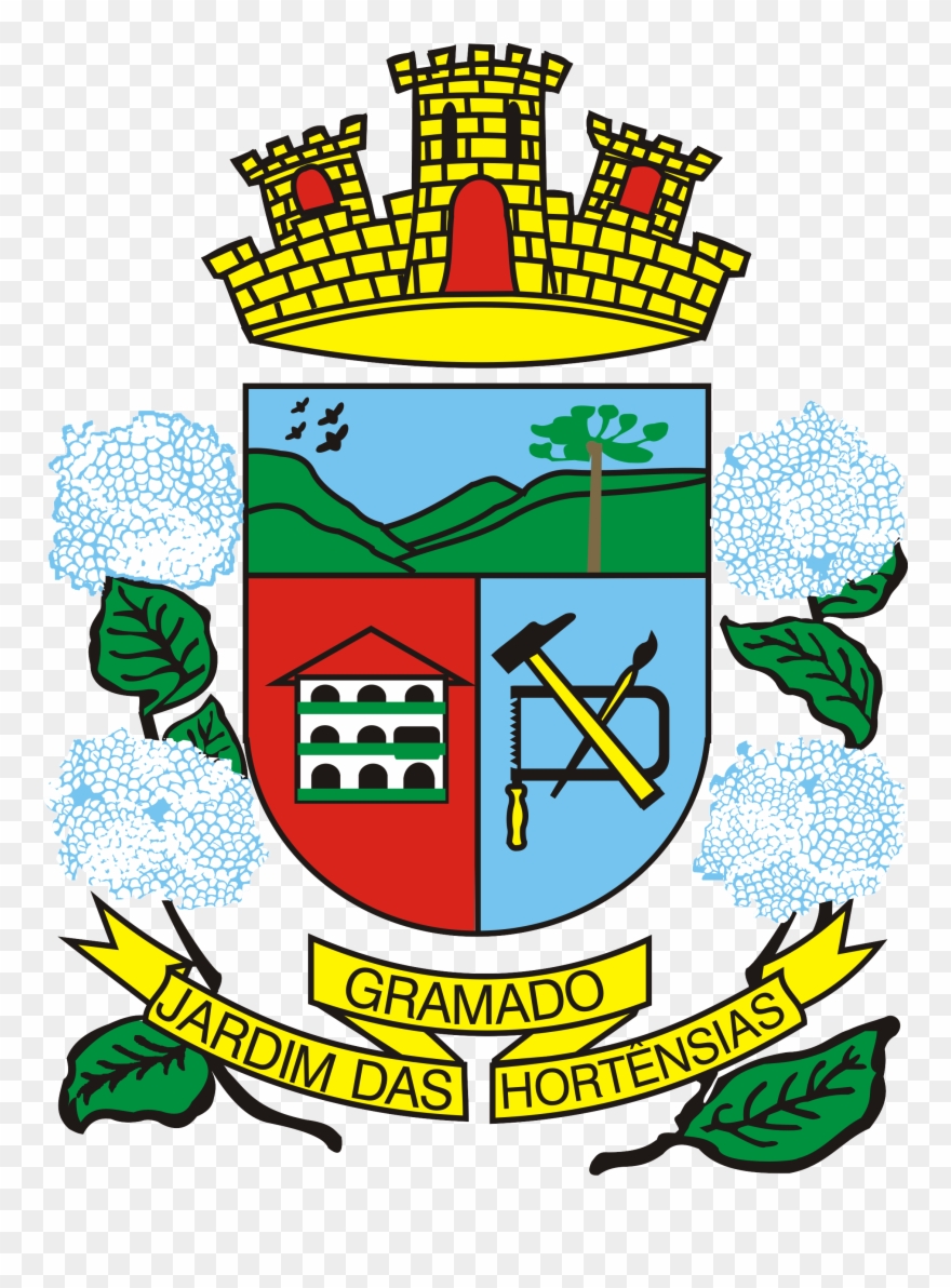 Clip Art File Brasao Wikimedia Commons - Logo Prefeitura De Gramado - Png Download