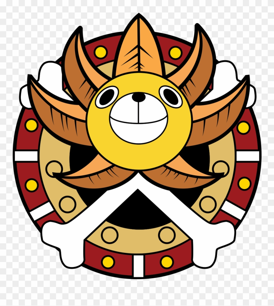 Vector By Arjaymc Thousand Sunny - One Piece Thousand Sunny Logo Clipart