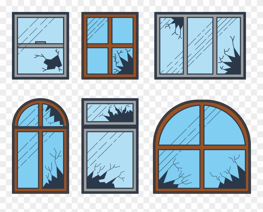 Shatter Broken Windows Theory Clip Art - Png Download