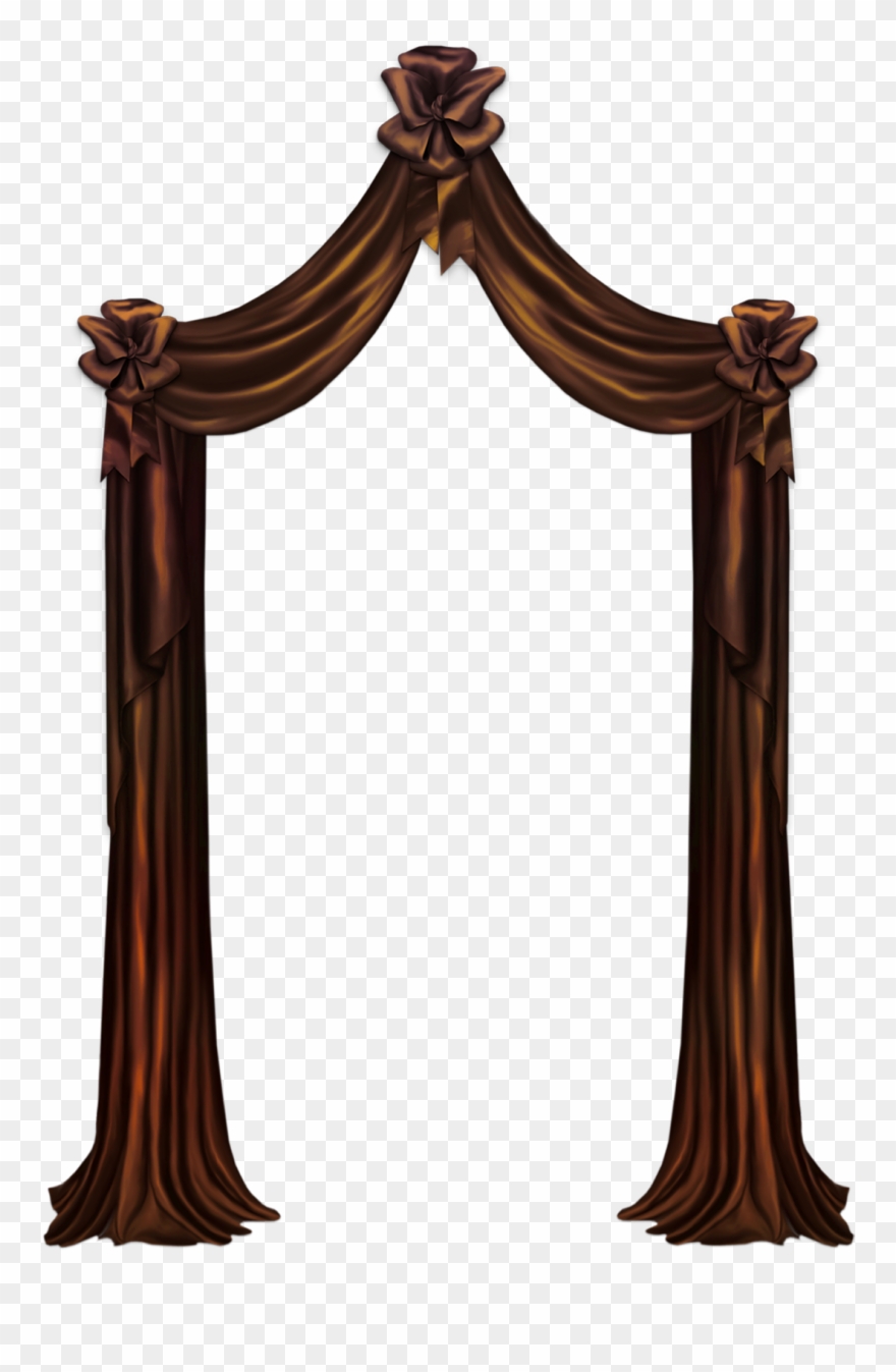 Brown Curtain Decorpicture Png - Curtain Clipart
