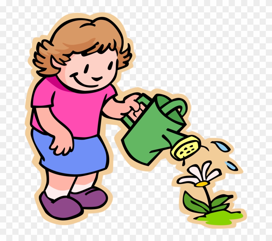 Vector Illustration Of Primary Or Elementary School Taking Care Of