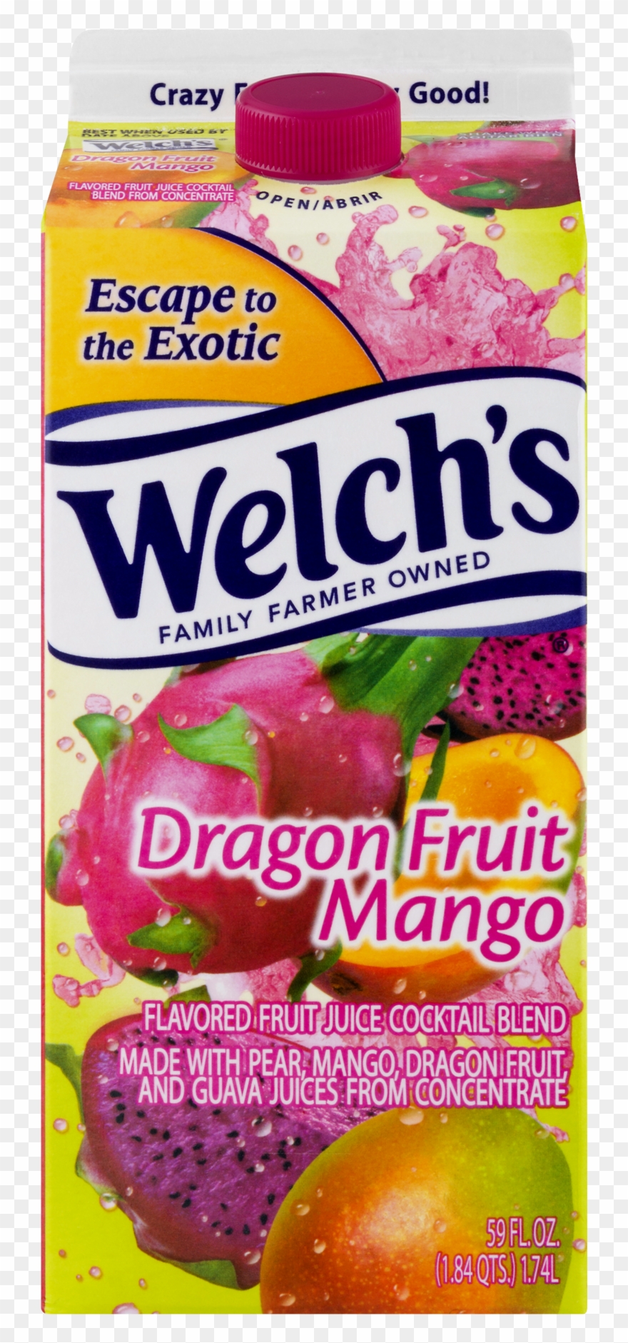 Welch's Dragon Fruit Mango Clipart
