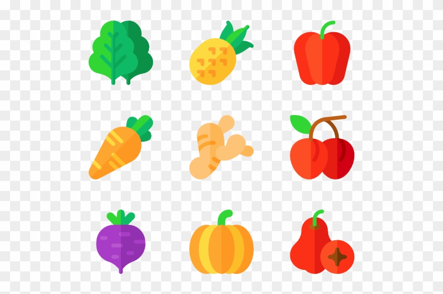 Fruits And Vegetables - Sprites Frutas Png Clipart