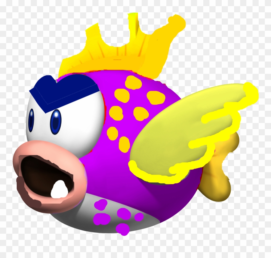 Super Mario Bropetey Piranha Paper Mario Sticker Star - Mario Cheep Cheep Clipart