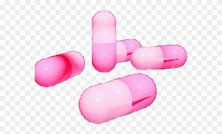 Pink Pill Transparent Clipart