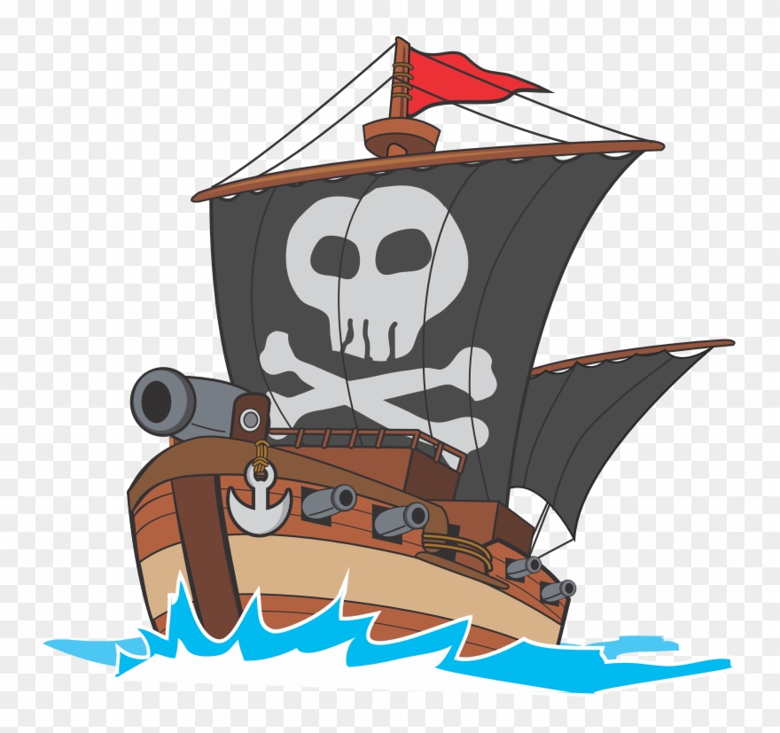 Medium Image - Gambar Kapal Bajak Laut Kartun Clipart