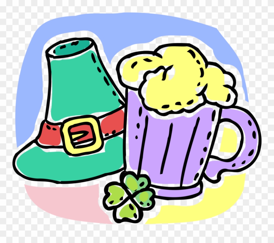 Vector Illustration Of St Patrick's Day Beer Mug With Clipart