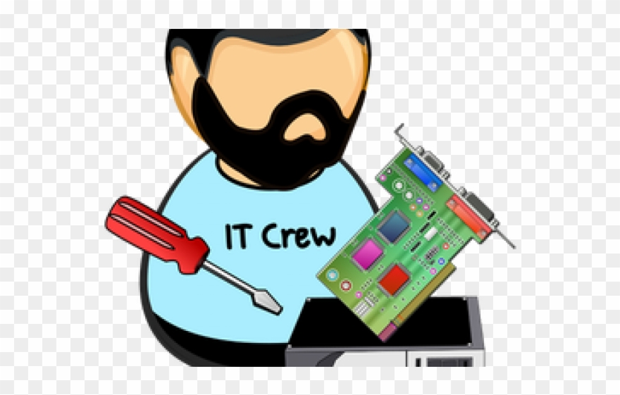 Tech Clipart Technician - Computer Hardware - Png Download