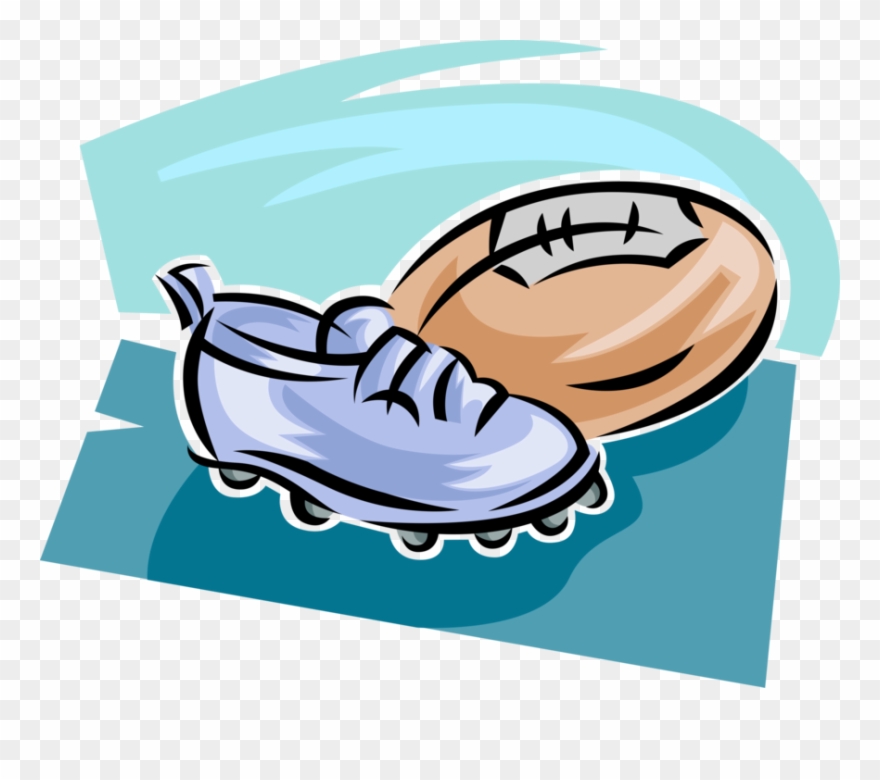 Vector Illustration Of Rugby Match Game Sports Ball - Rugby Ball Cartoon Clipart