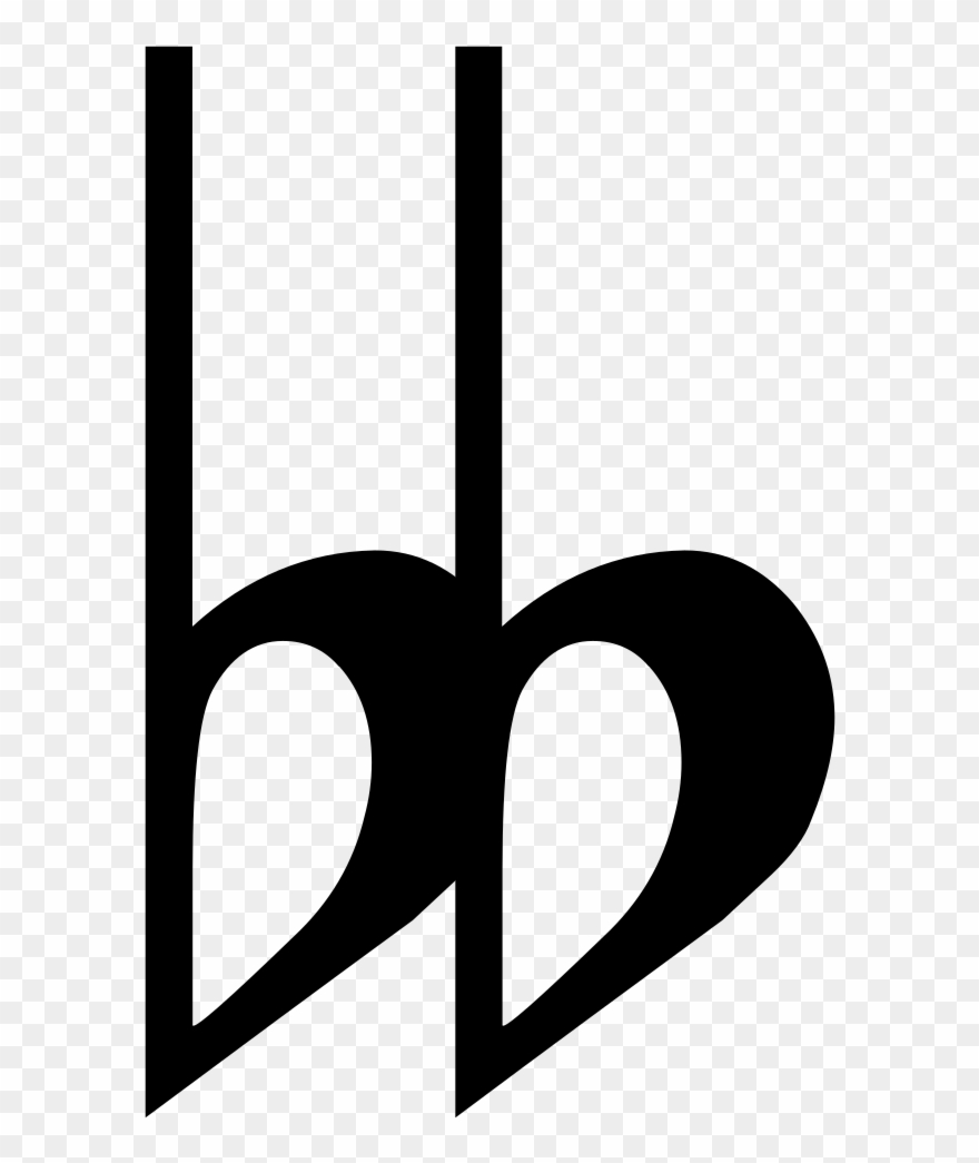 As I Indicated In My Comment Which The Op Acknowledged - Double Flat Note Png Clipart