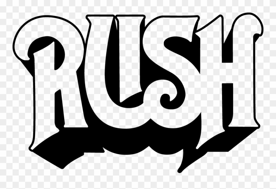 Rush Logo Bw - Rush Band Logo Png Clipart