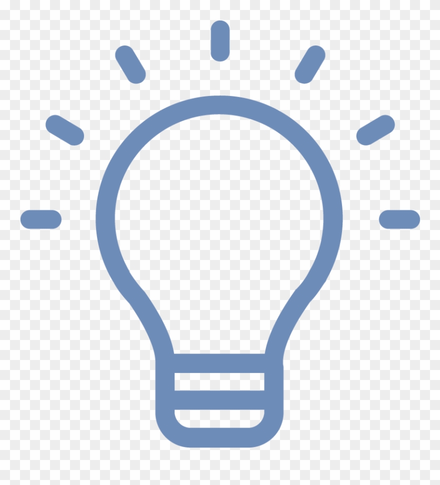 Education - Idea Light Bulb Black And White Clipart - Png Download