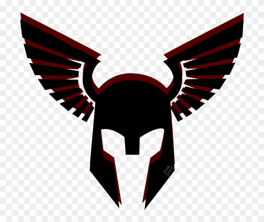 December - Tough Viking Logo Clipart