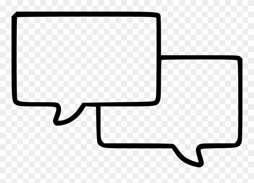 Speech Squares Chat Sms Clouds Dialog Comments - Icon Clipart