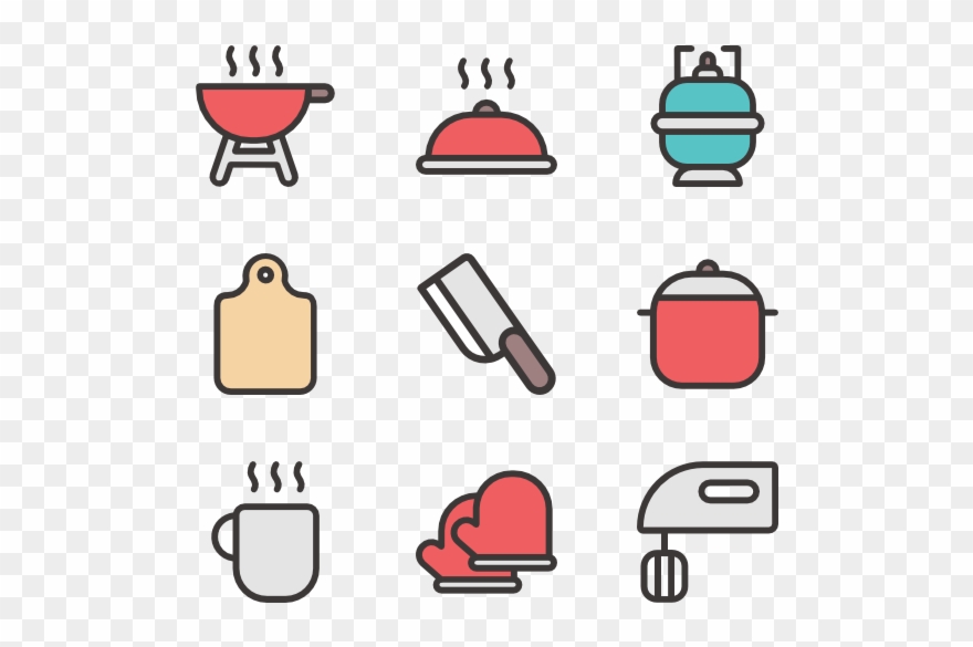 Vector Free Download Icons Free Kitchen - Icon Clipart