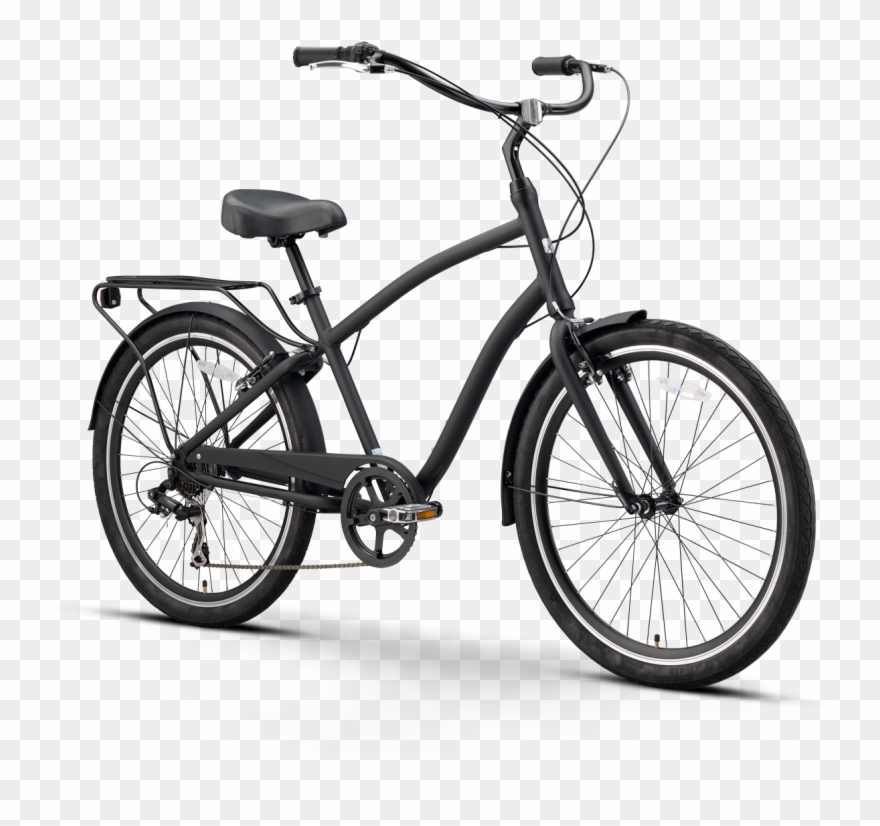 Men S Speed Matte Black Cruiser Multi - Evryjourney Bike Clipart
