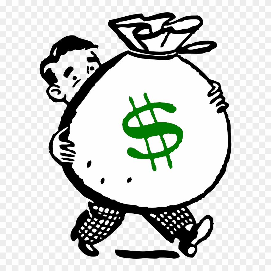 Win - Money Bag Drawing Clipart