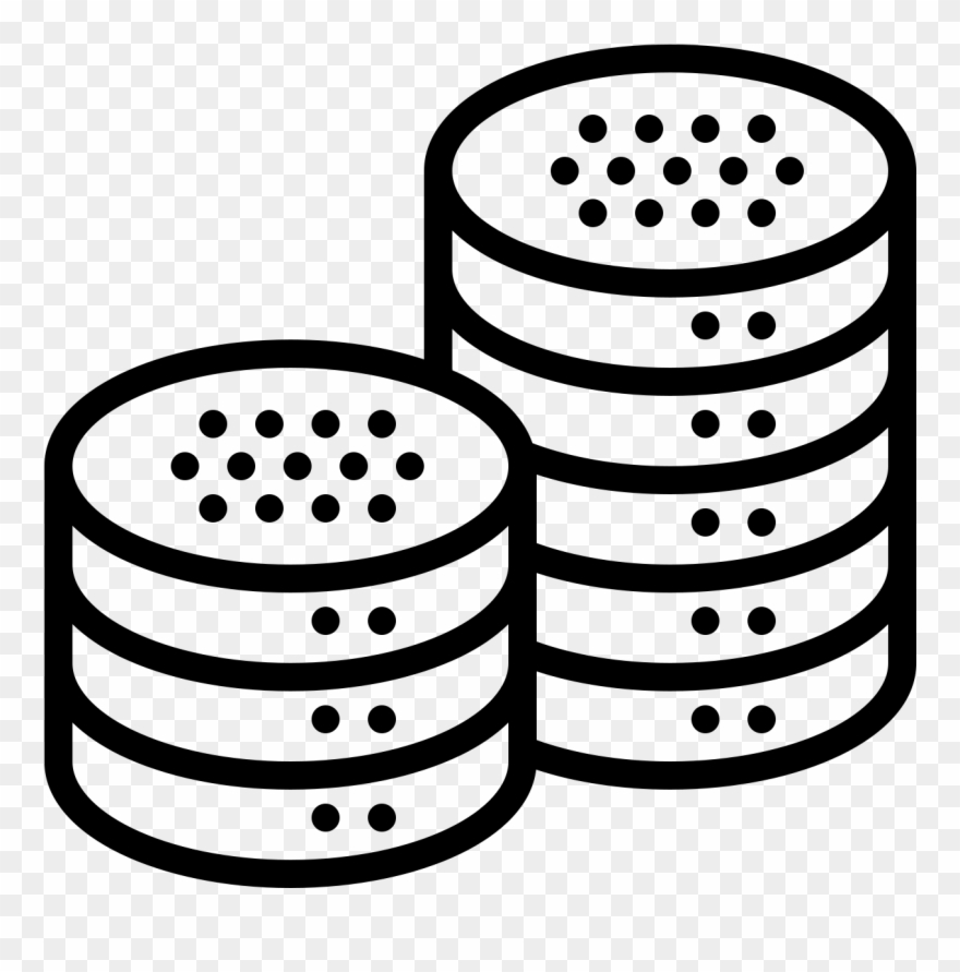 Two Stacks Of Objects That Could Be Coins - Spring Boot Server Application Clipart