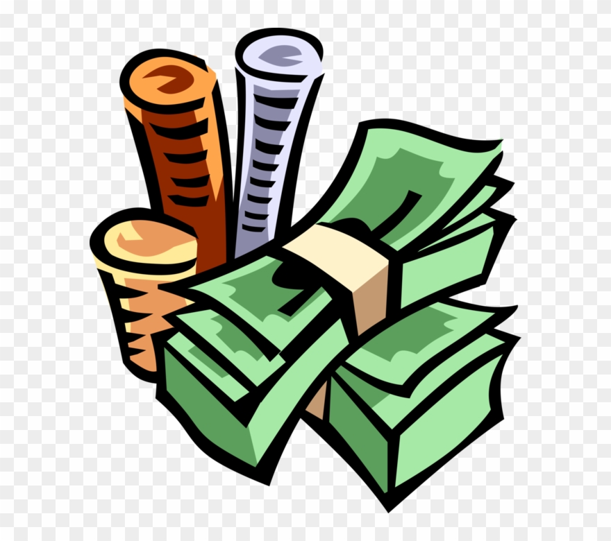 Vector Illustration Of Stack Of Currency Coins And Clipart