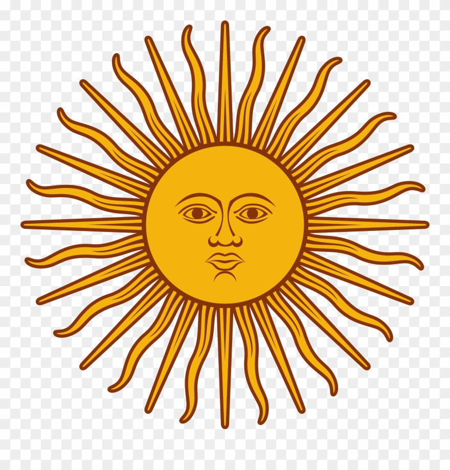 28 Collection Of Blazing Sun Clipart - Argentine Sun - Png Download