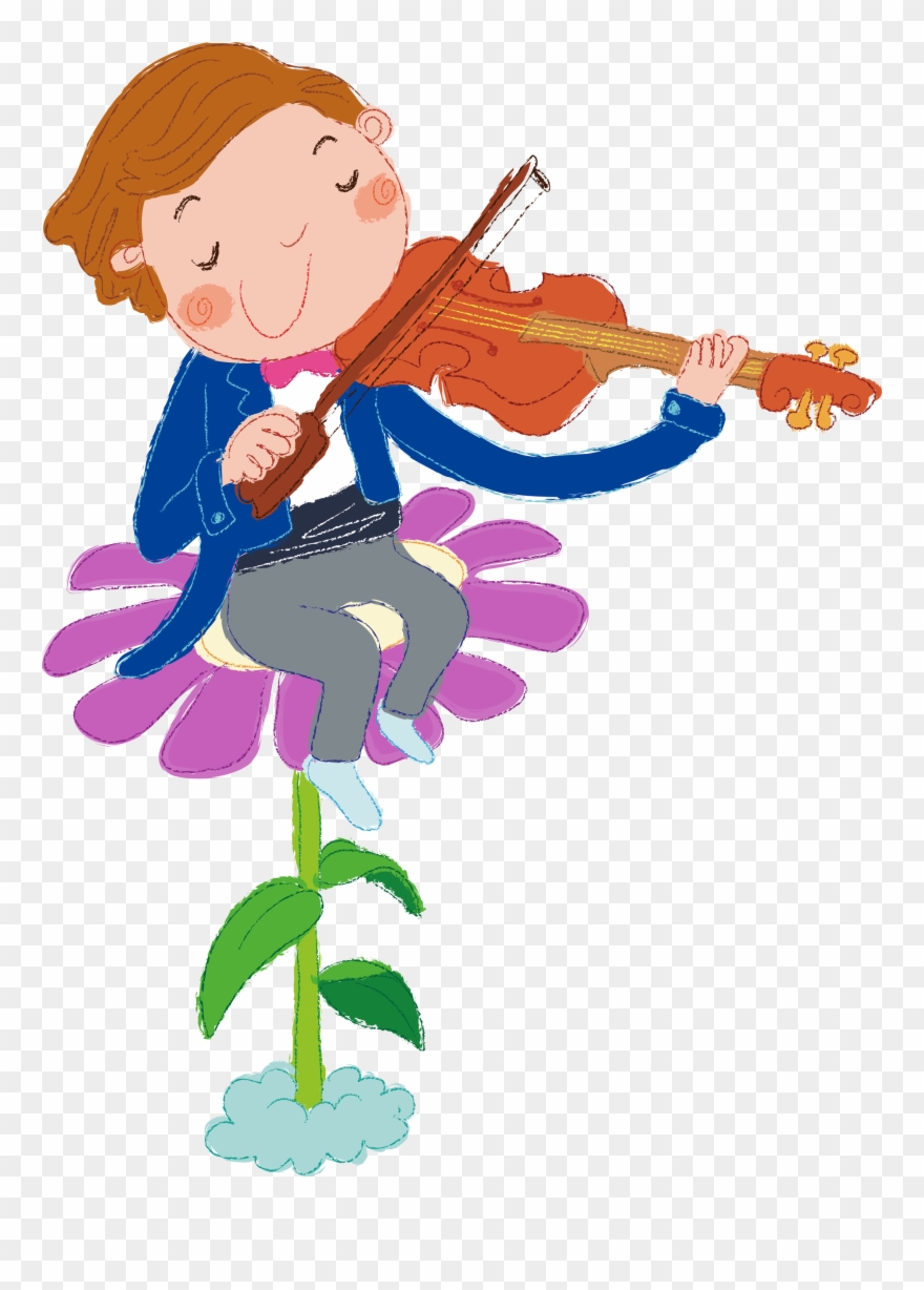 Concert Clipart Child Concert - 小提琴 大提琴 卡通 - Png Download