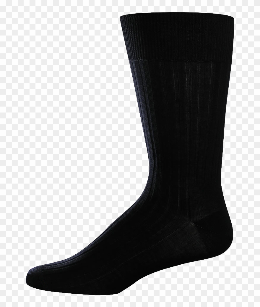 Free Socks Clipart Black And White Free Socks Clipart - Black Sock Clip Art - Png Download