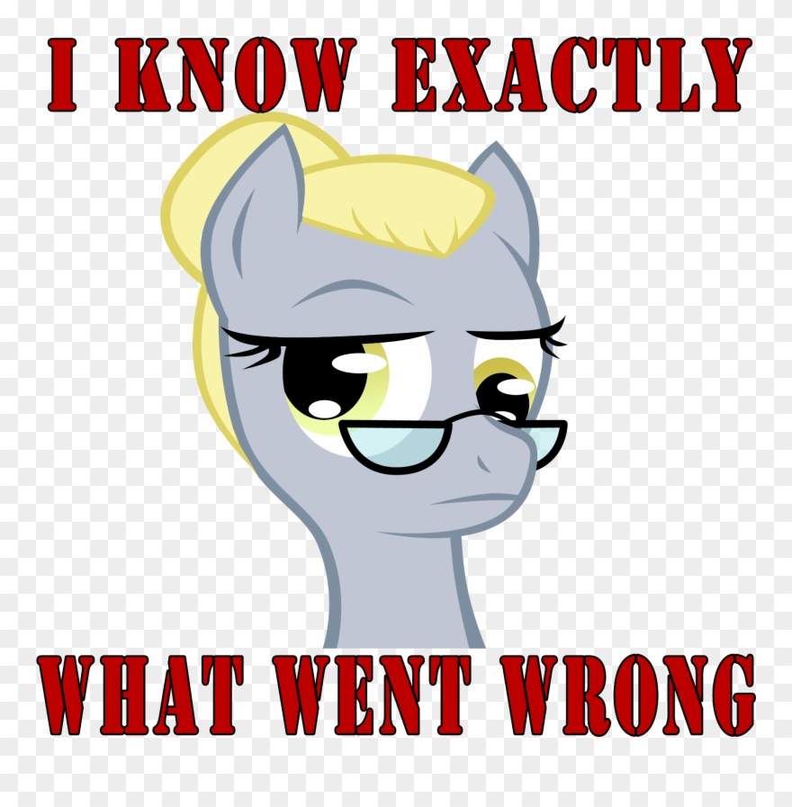 「know Exactly What Went Wrong Derpy Hooves Scootaloo - Cleverderpy Clipart