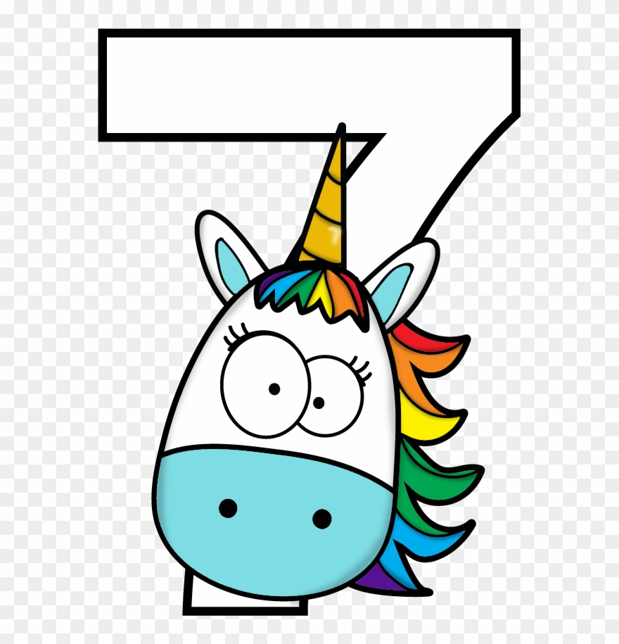 7th Birthday - Desenhos Infantis De Numeros Clipart