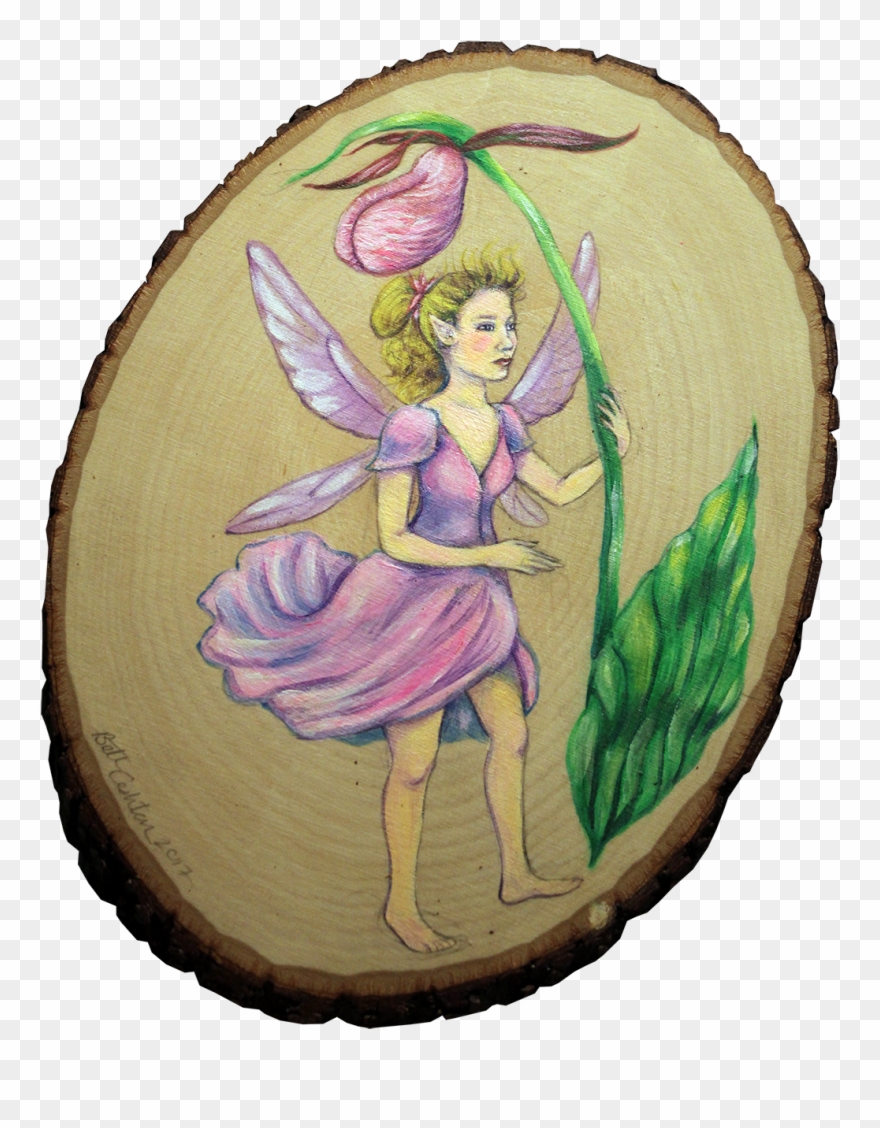 Fairy And Lady Slipper Clipart